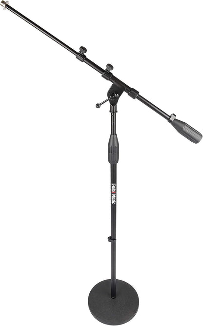 Mic Stand W/Adjustable Height for Home, Studio, Office or Stage Use – Weighted Base