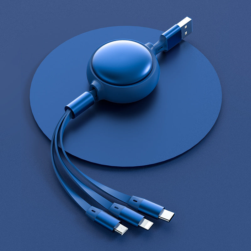 3-in-1 Retractable Charging Cable – Tangle-Free Travel Ready