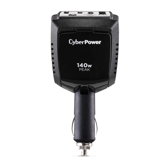 M140BUC 140W Power Inverter - 1 AC Outlet, USB-C & USB-A Ports, Black