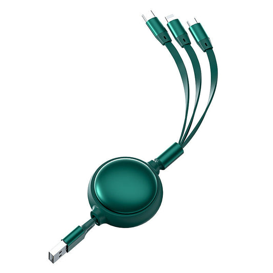 3-in-1 Retractable Charging Cable – Tangle-Free Travel Ready