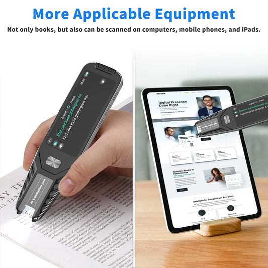 P1 Smart Scanning Translator Pen - 134 Voice Language Translator, Photo & Text Scanning