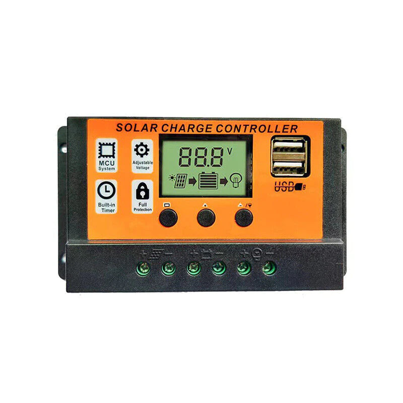 MPPT Solar Charge Controller: 30-100A 12V/24V - Auto Tracking