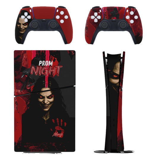 Console Skin Kit – Queen of the Scream – Compatible with PlayStation 5 Slim Digital Edition