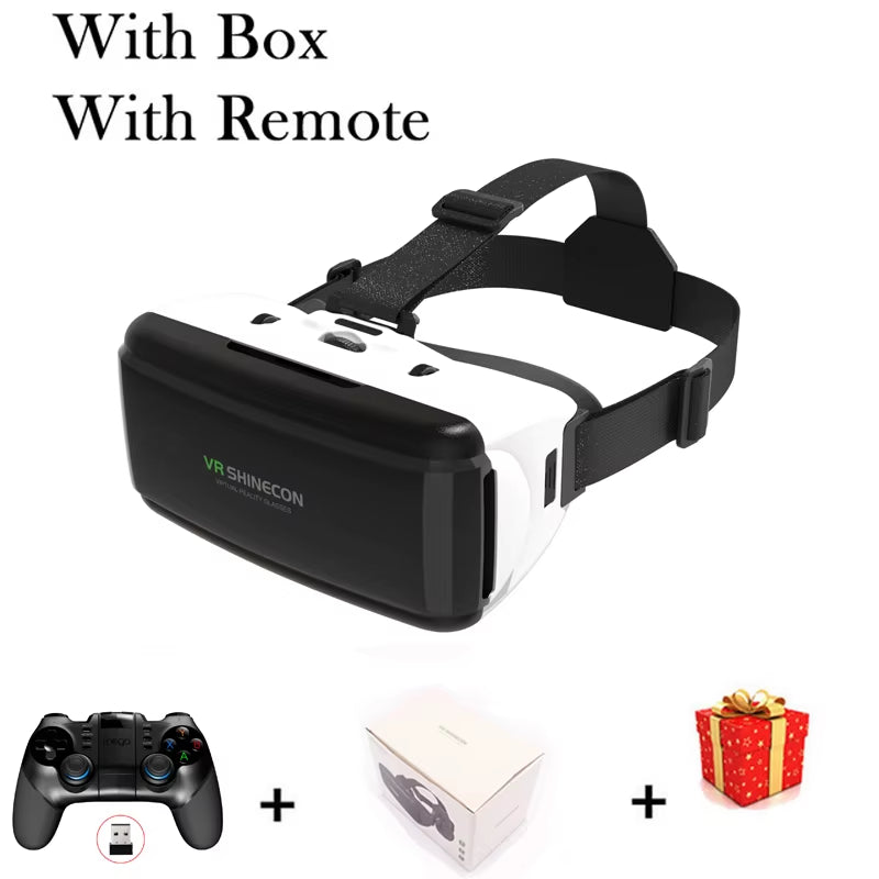VR Shinecon Casque 3D Helmet Headset Virtual Reality Glasses for Iphone Android Smart Phone Smartphone Viar Goggles Binoculars