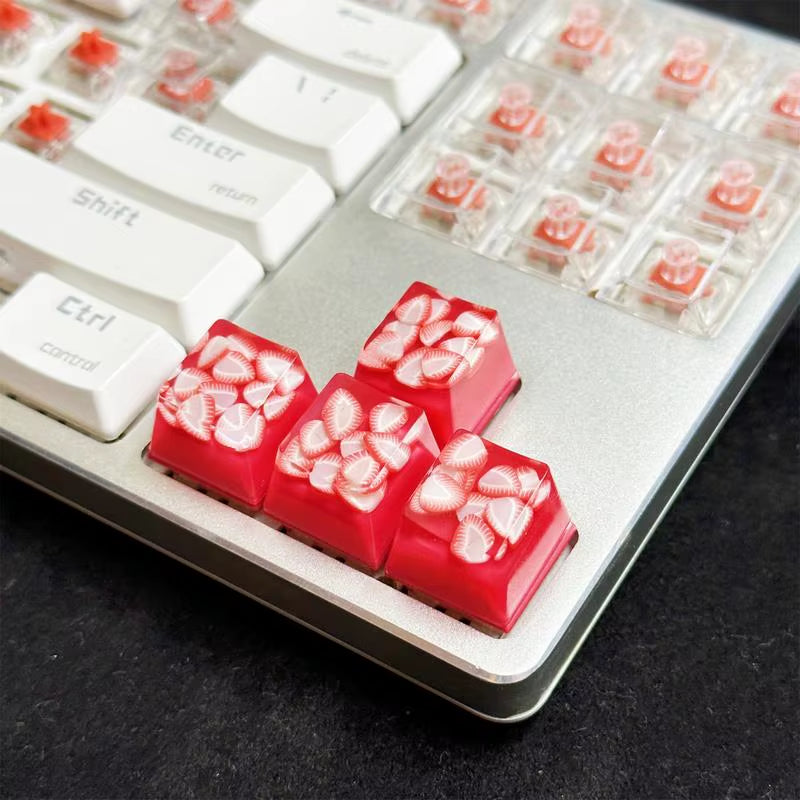Cute Keycaps for Mechanical Keyboard Cute Keycaps Candy Fruit Keycaps Decorative Computer Accessories Fruit Key Caps Enhance