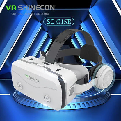 Virtual Reality VR Glasses 3D Headset Devices Viar Helmet Goggles Lenses Smart for Smartphones Phone Mobile Realidade Headphone