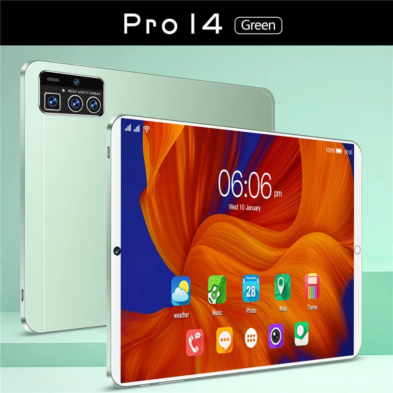 10.1 Inch Tablet PC Android 3G WCDMA 8 Core 2GB RAM 16GB ROM Bluetooth Wifi Camera Tablets Pro14