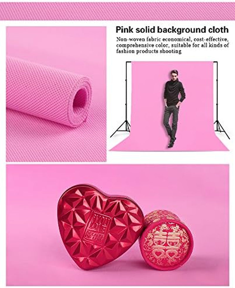 5X7Ft Photography Studio Non-Woven Backdrop Millennium Pink Backdrop Solid Color Backdrop Simple Background