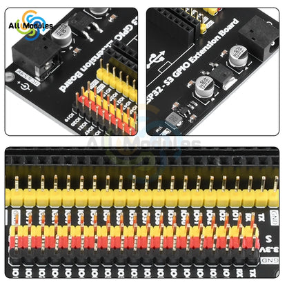 ESP32-S3 GPIO Iot Development Board Expansion Board ESP32 Expansion Board DC5.5 * 2.1 Interface