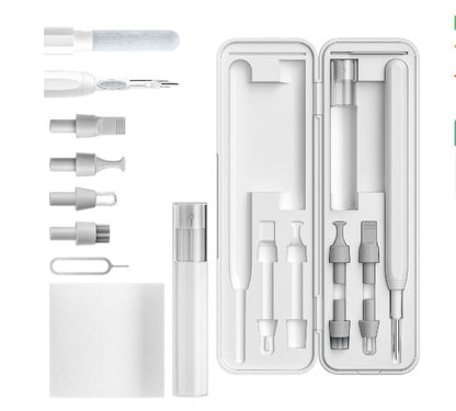 11-in-1 Electronics Cleaning Kit – Multi-Function Pen Tool, Compact White Set
