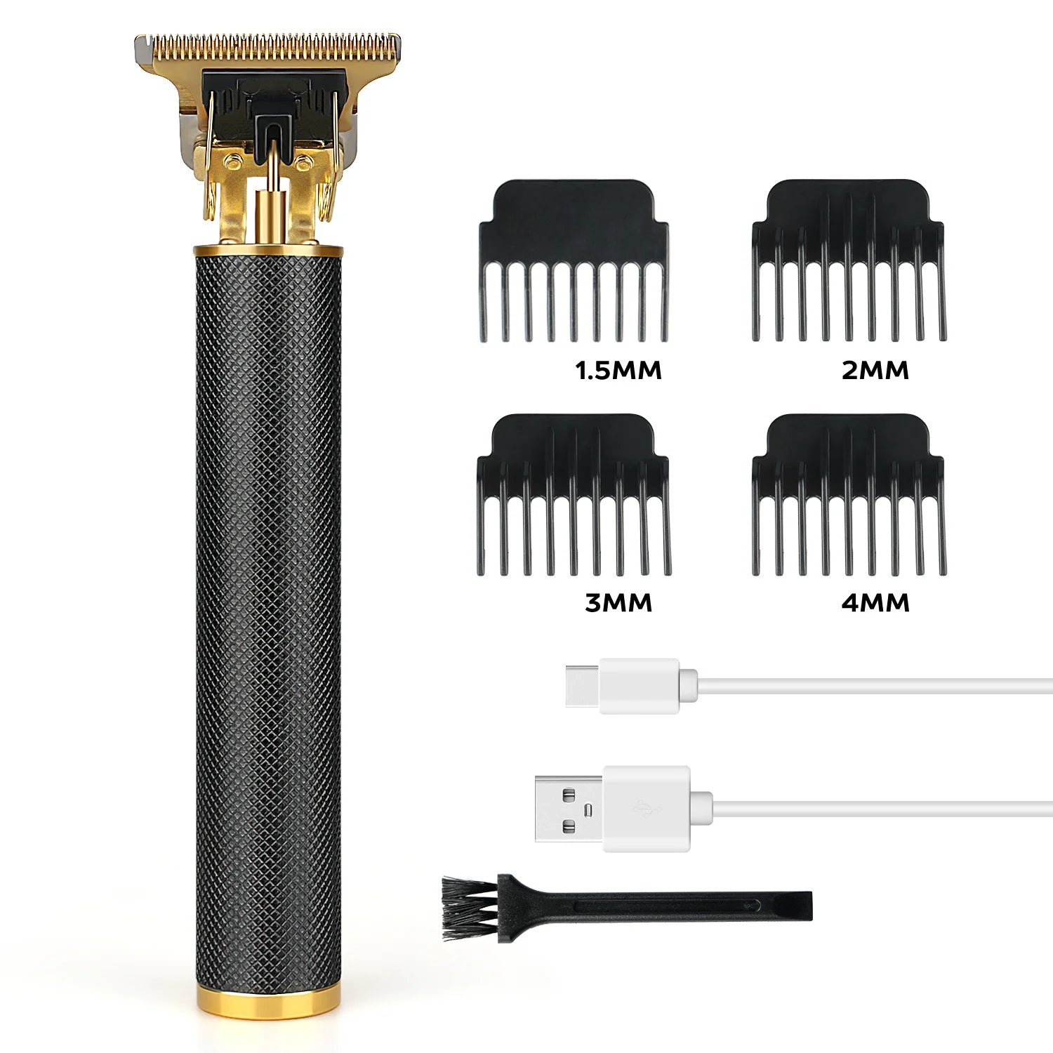Hair Clippers for Men Cordless Trimmer Haircut Machine Kit, Black