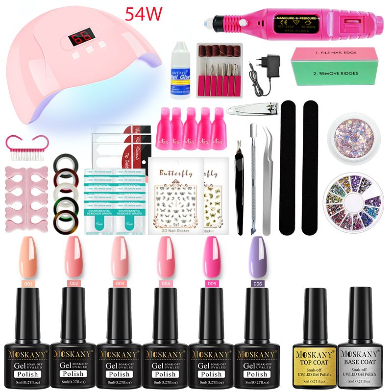 Nail Gel Kit – UV Lamp & Nail Drill for At-Home Manicures