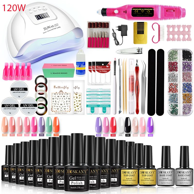 Nail Gel Kit – UV Lamp & Nail Drill for At-Home Manicures