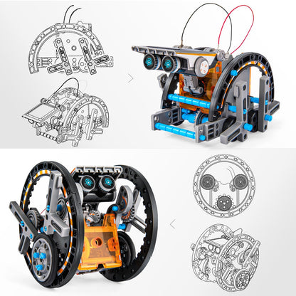12-in-1 Solar Robot STEM Kit - Educational Science Toy for Kids Ages 8-13