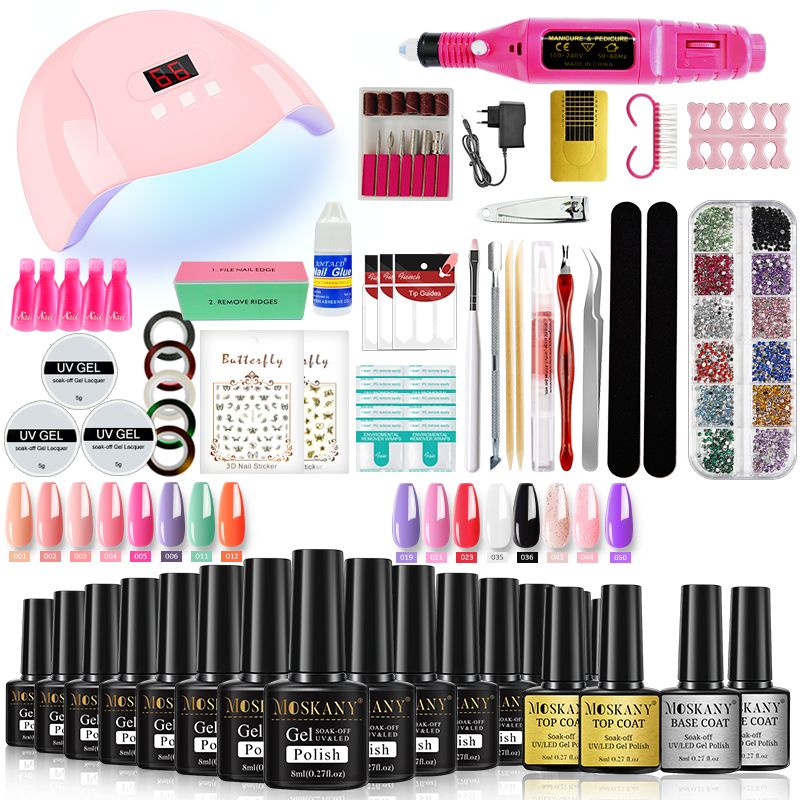 Nail Gel Kit – UV Lamp & Nail Drill for At-Home Manicures