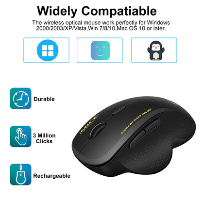 2.4Ghz Wireless Optical Mouse Mice 6 Buttons & USB Receiver for Laptop Computer