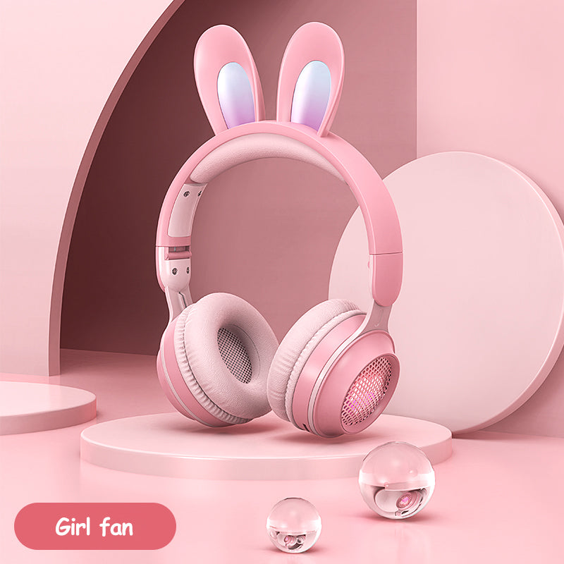 Bunny Ear Wireless Headphones – Bluetooth Over‑Ear Stereo