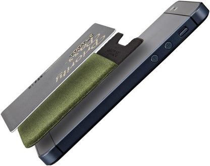 Basic Cell Phone Wallet Stick On, Card Holder for Back of Phone Working as Adhesive Stretchy Iphone Wallet. Sinji Pouch Basic 2 Black