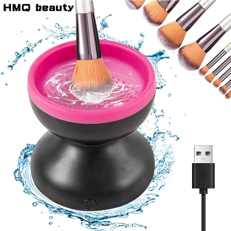 USB Makeup Brush Cleaner: Automatic Electric Wash & Dry, Silicone Tool