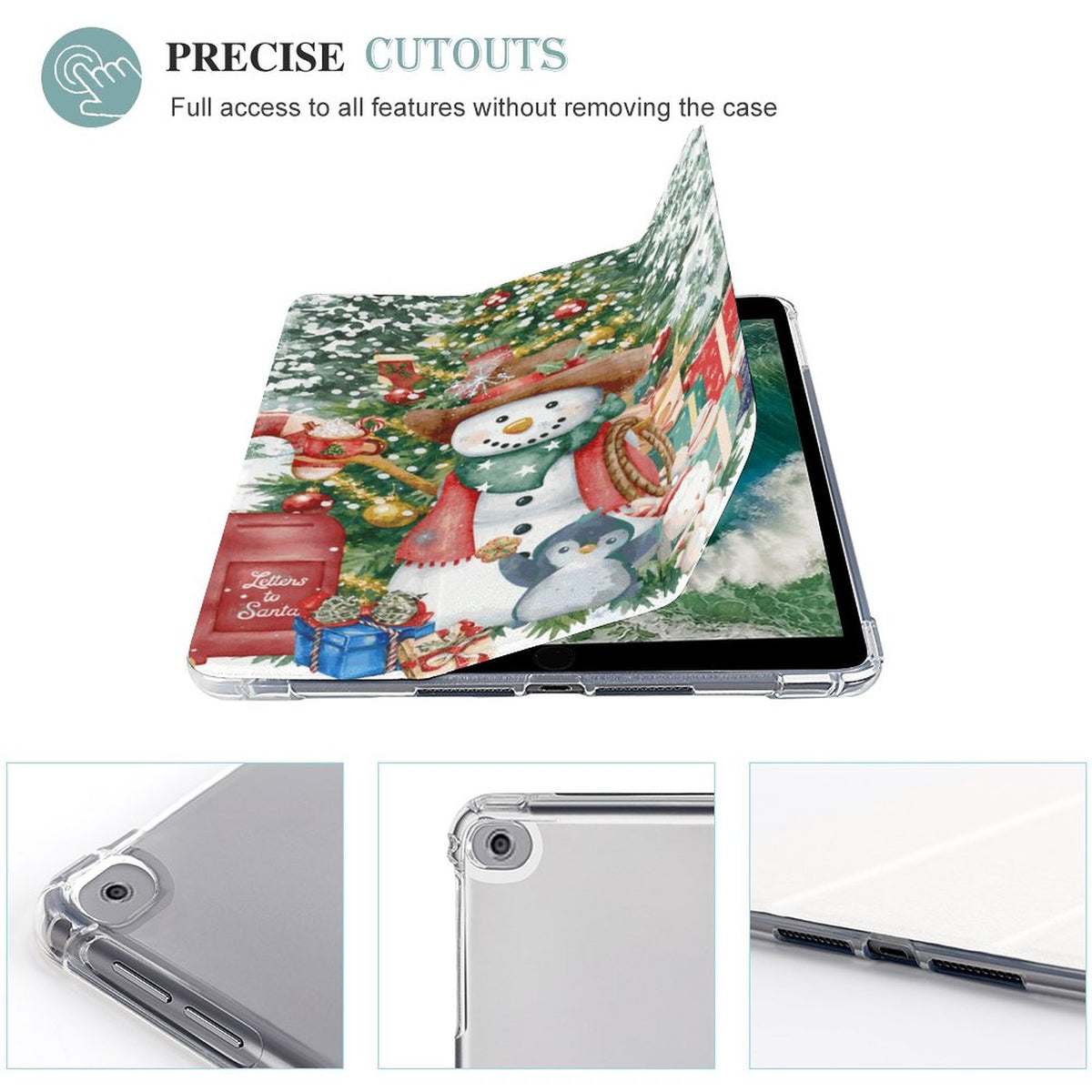 Tablet Case with Pencil Holder – Christmas Came to Town
