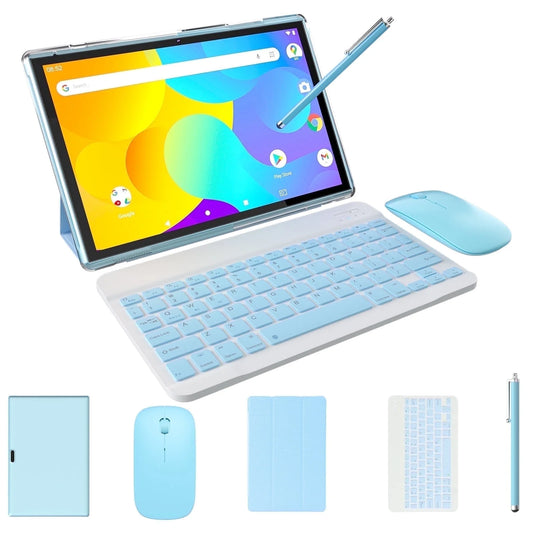 Tablet 2 in 1 Tablet with Keyboard Including Case Mouse Stylus, 10 Inch Tablet Android 14 Tablets PC, 10.1 " HD Tab 6000Mah Battery 32GB+1024GB Expandable Tableta Computer