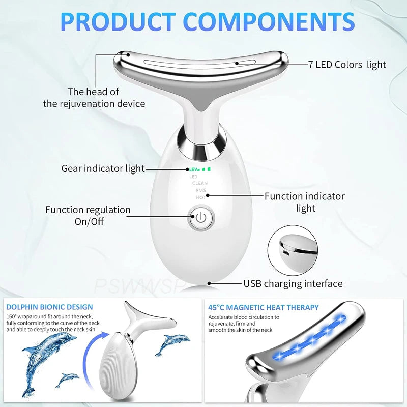 Skin Tightening Facial Massager: Neck & Face Lifting