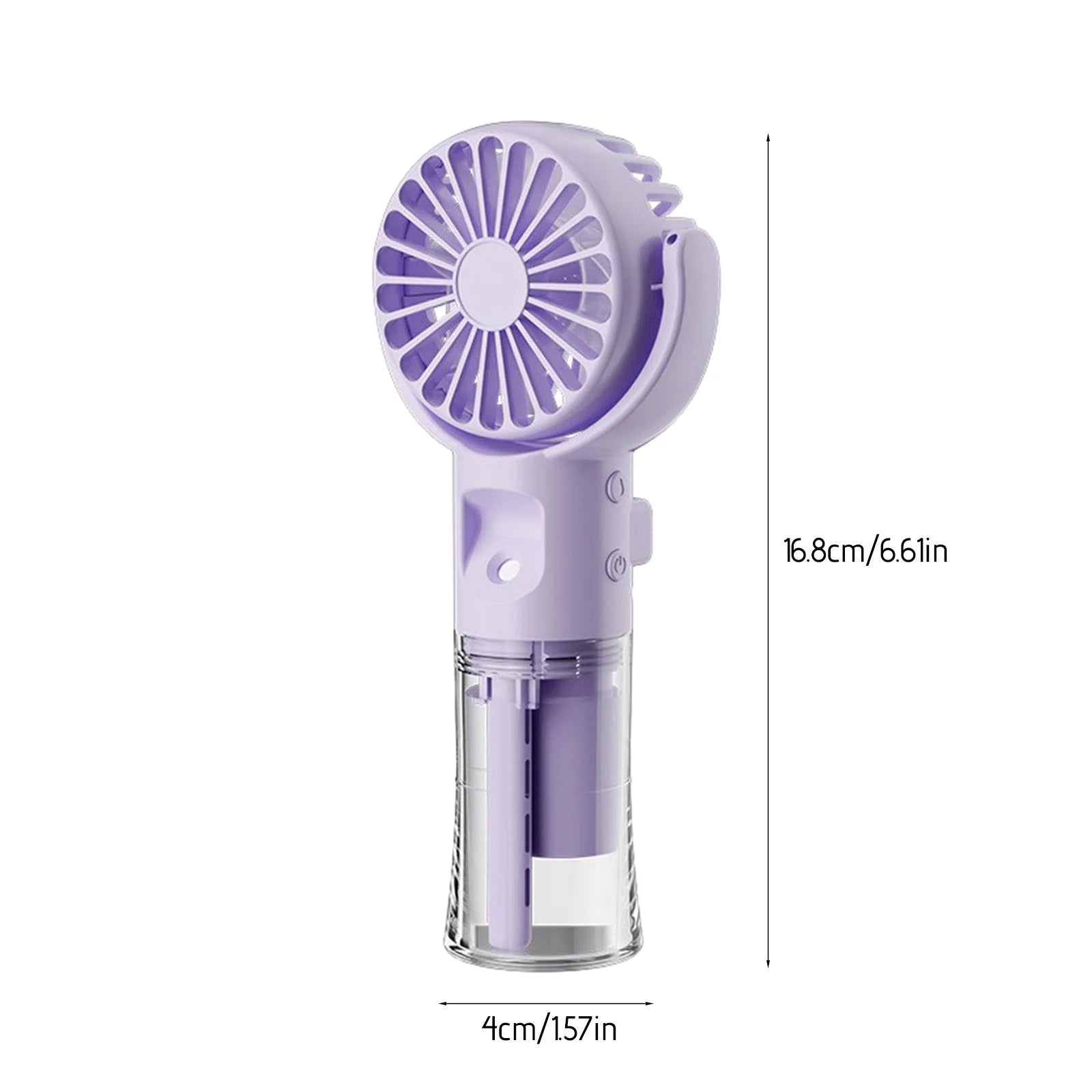 16.8 Cm 4-Speed Rechargeable Handheld Mini Fan