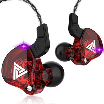 Original QKZ AK6 Copper Driver Hifi Wired Earphone 3.5MM Race Sport Headphone Bass Stereo Headset Music Earbuds in Ear with Mic