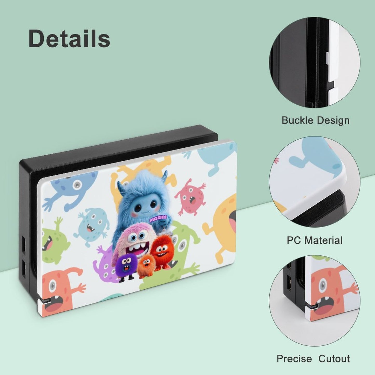Console Dock Cover – The Fuzzies – Compatible with Nintendo Switch