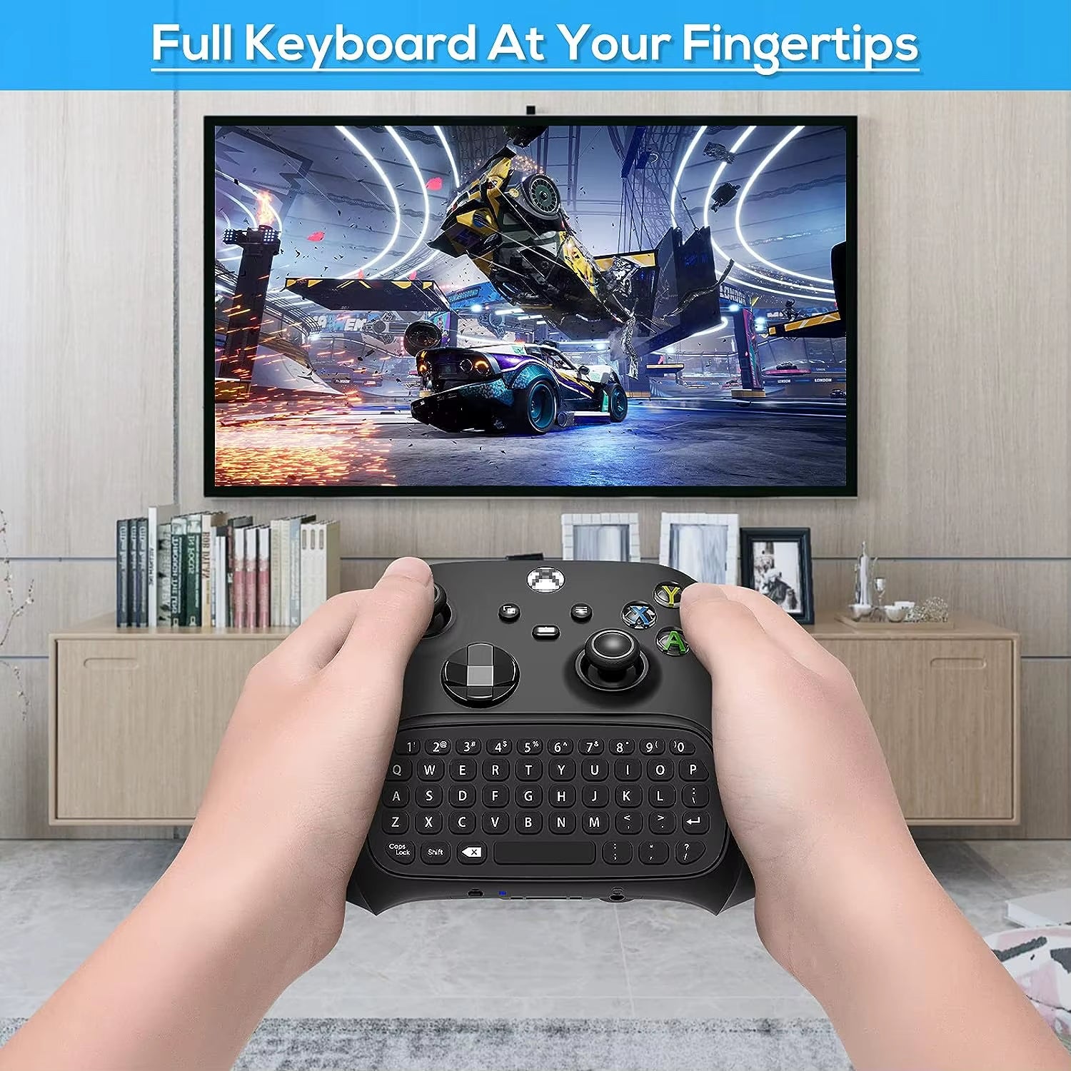 Wireless Chatpad Bluetooth Gaming Keypad Controller Keyboard Built-In Speaker,3.5Mm Audio Jack for /One/One S