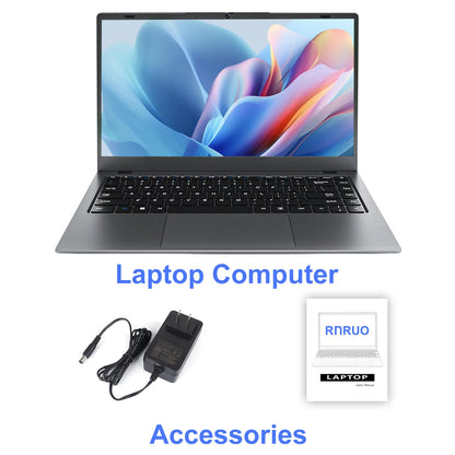 14 Inch Windows 11 Laptops New Intel Celeron N4020 up to 2.6Ghz 8GB RAM 256GB ROM Netbook Laptop Computer for Beginner, Student, Business