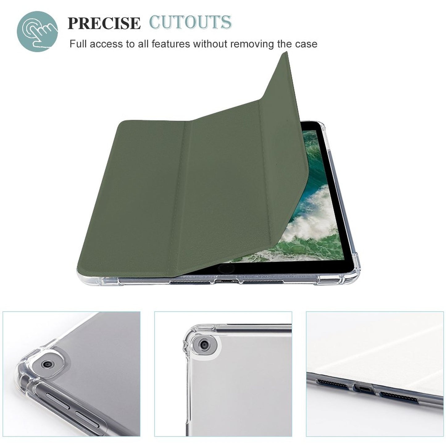 Tablet Case with Pencil Holder – Cabin Green