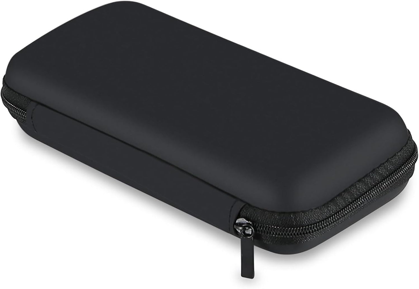 Shockproof Travel Essentials Organizer Charger Case, Space-Optimized Small Zipper Electronics Accessories Pouch Tech Cord Cable Power Bank Storage for Women Men, 6.5X3.2X1 in (Black)