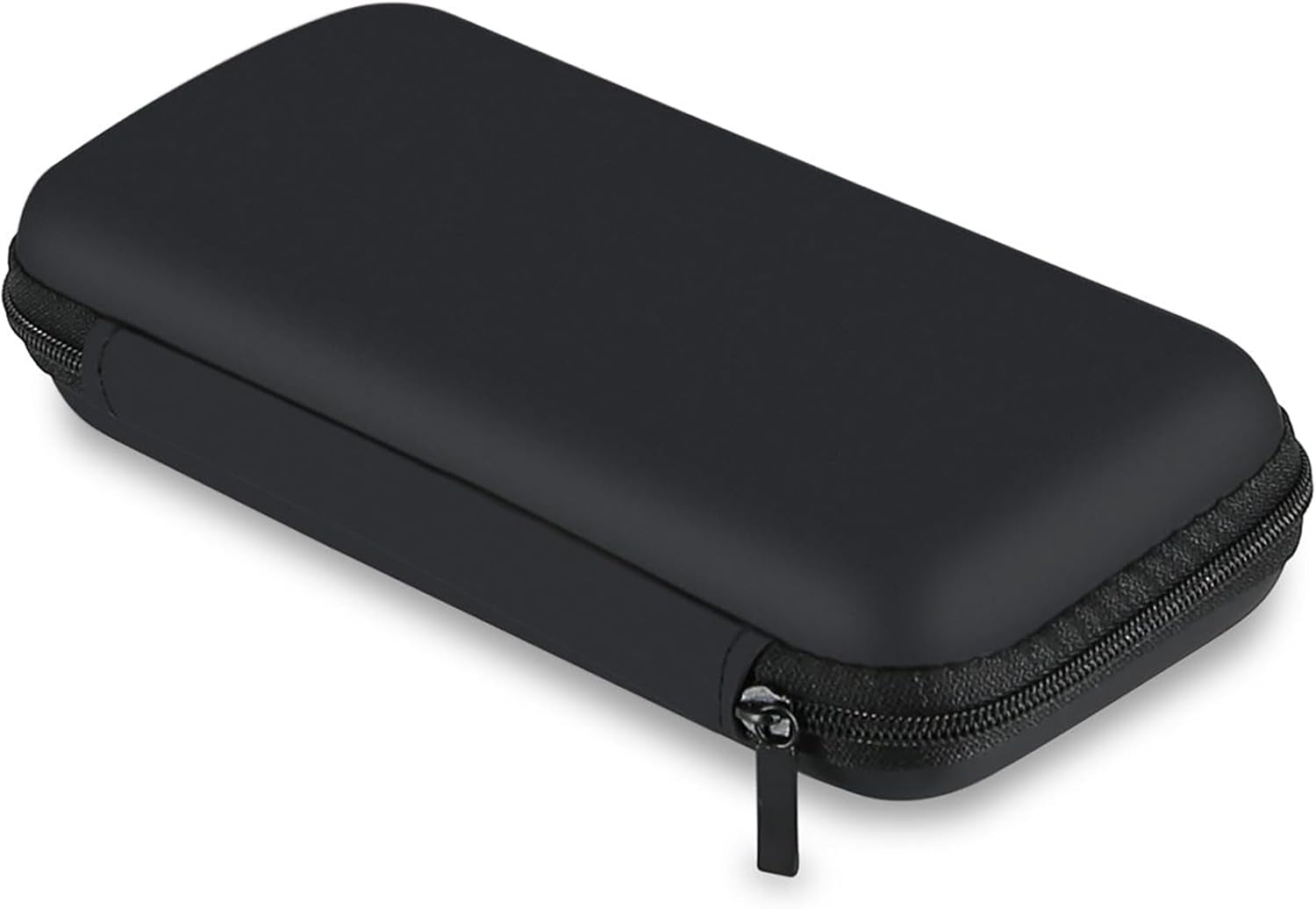 Shockproof Travel Essentials Organizer Charger Case, Space-Optimized Small Zipper Electronics Accessories Pouch Tech Cord Cable Power Bank Storage for Women Men, 6.5X3.2X1 in (Black)