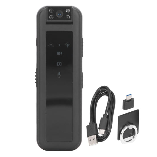 1080P Camera Video Recorder Wearable Video Camera with LED Indicator Light Clip Clip Camera Video Camera