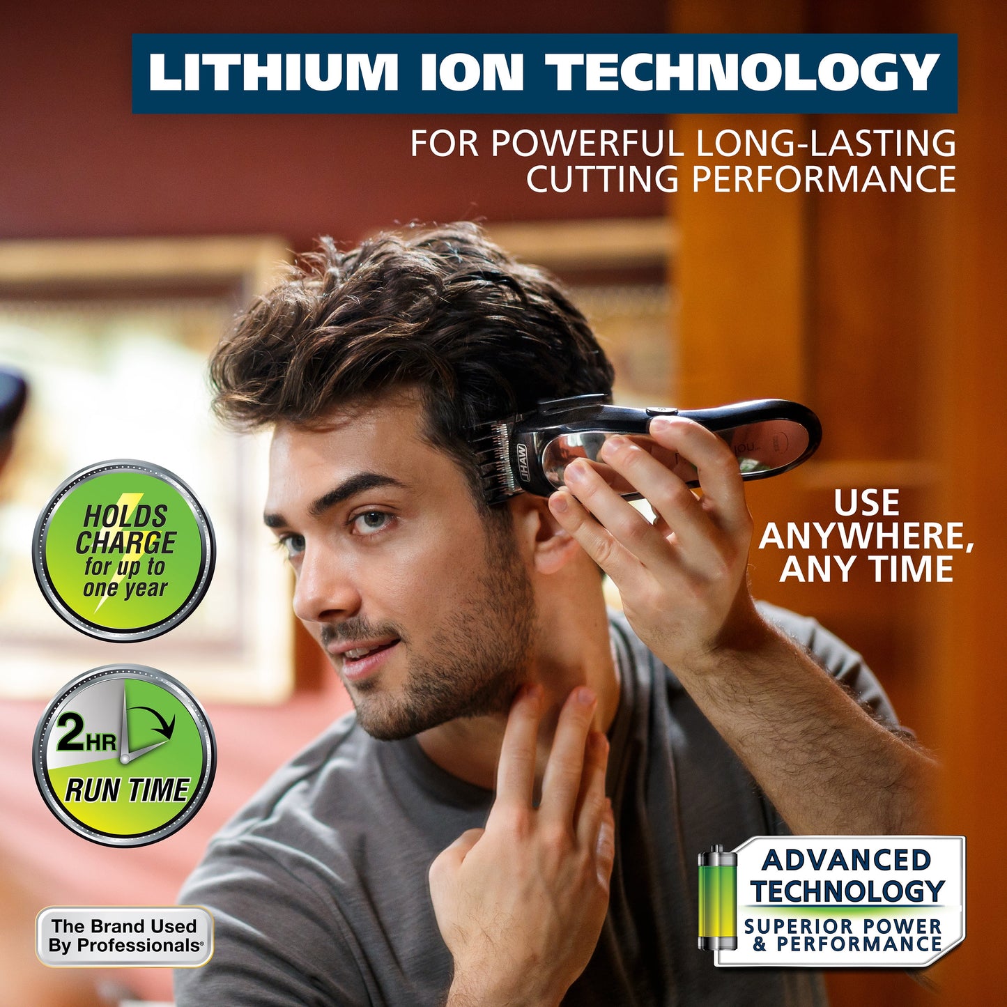 Lithium Pro Complete Electic Cordless Hair Clipper & Touch up Kit for Men or Women 79600-3301