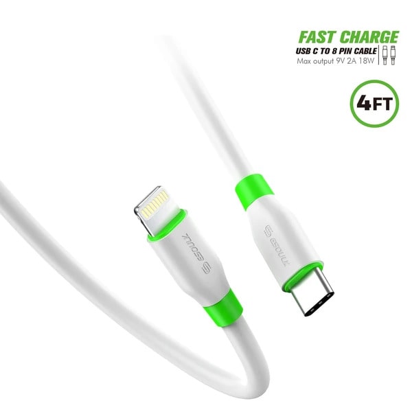 4-Foot USB-C to iPhone Cable - PD Fast Charging Solution