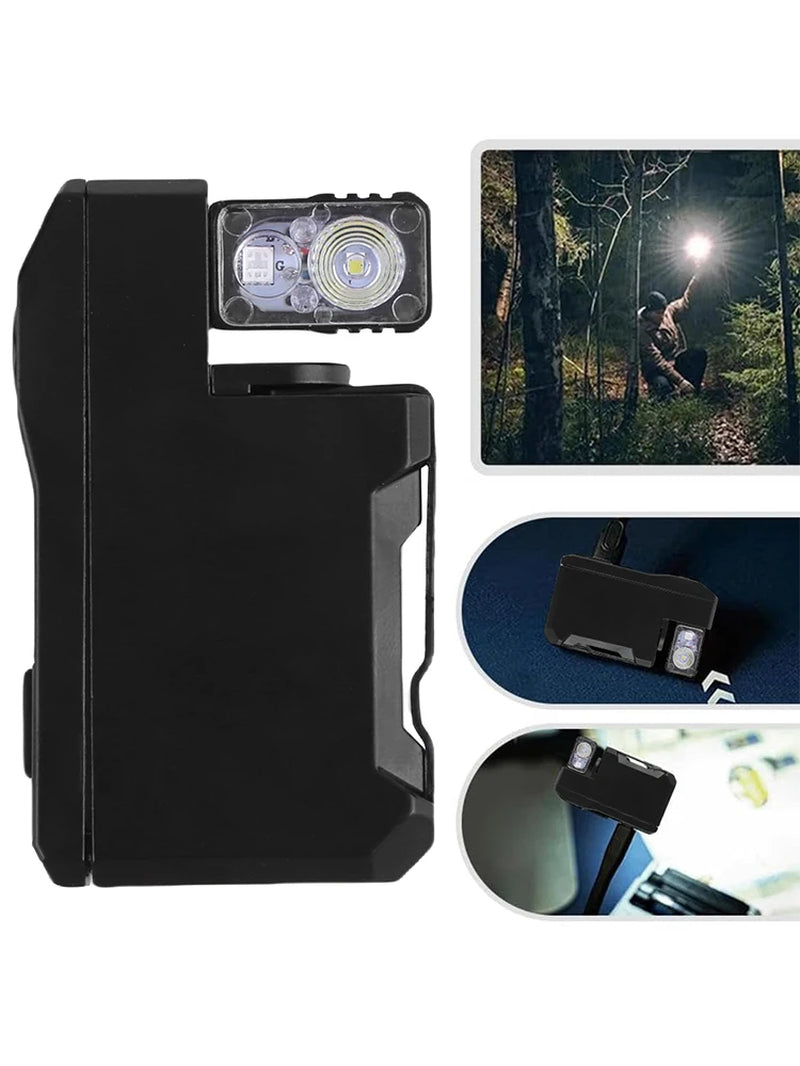 Portable Flat Pocket Flashlight 400 Lumens Magnetic Keychain Flashlight Small Flashlight for Outdoor Camping Hiking