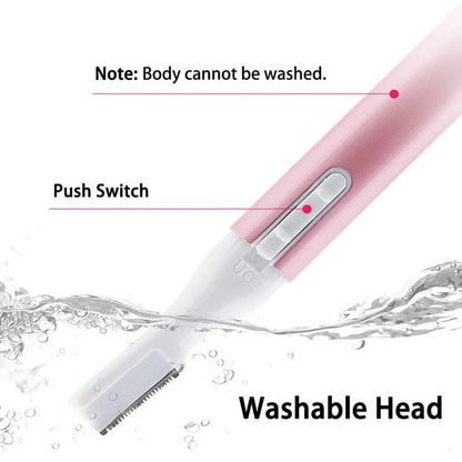 Eyebrow Hair Trimmer, Women Electric Hair Remover Eyebrow Shaper Portable Facial Hair Razor, Gift for Women