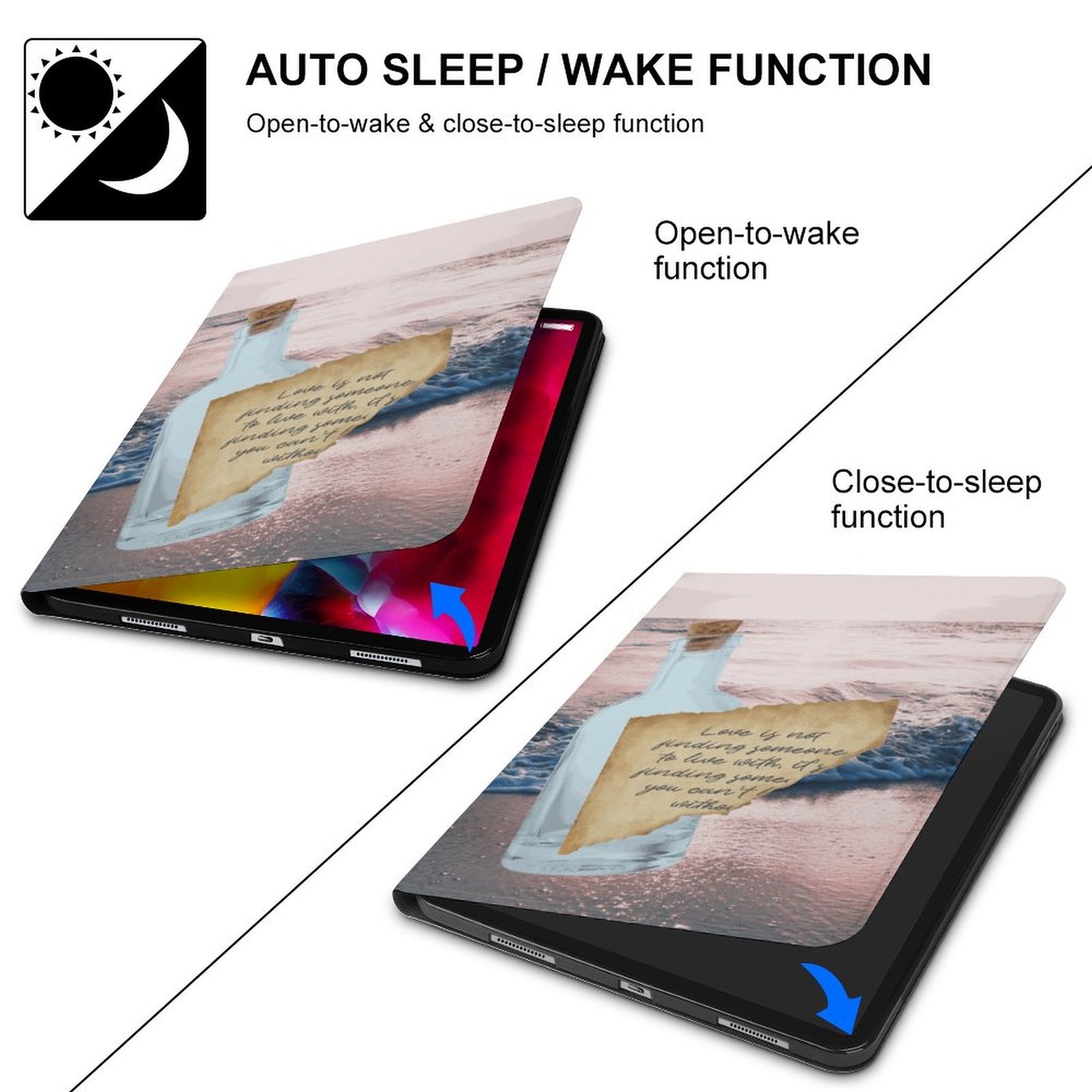 Book Style Tablet Case – Written in the Tide