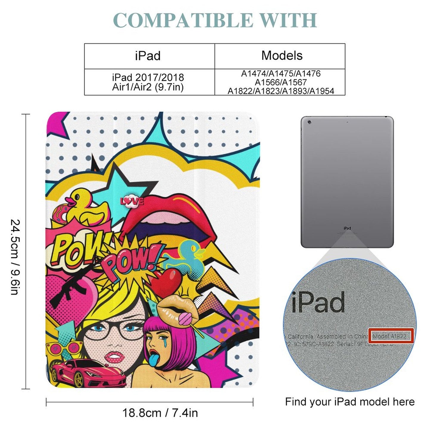 Tablet Case with Pencil Holder – Pop Off