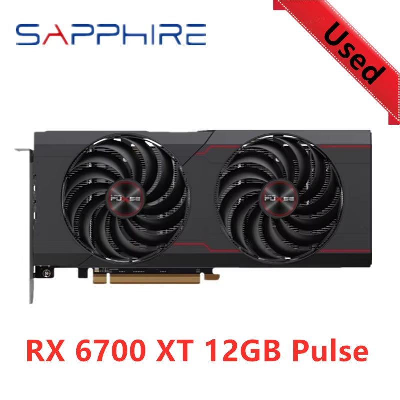 RX 6700 XT 6700XT RX6700 Nitro 12GB GPU Video Card AMD Radeon RX6700XT Graphics Cards Desktop PC Office Computer Game
