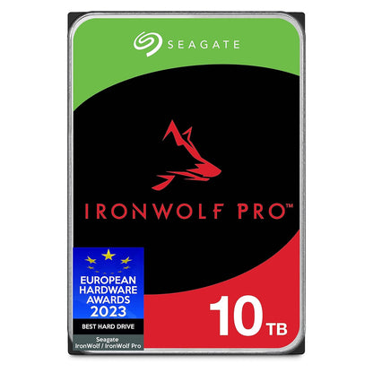 Ironwolf Pro 10TB NAS Internal Hard Drive HDD –CMR 3.5 Inch SATA 6Gb/S 256MB Cache for RAID Network Attached Storage, Data Recovery Service – Frustration Free Packaging (ST10000NEZ008)