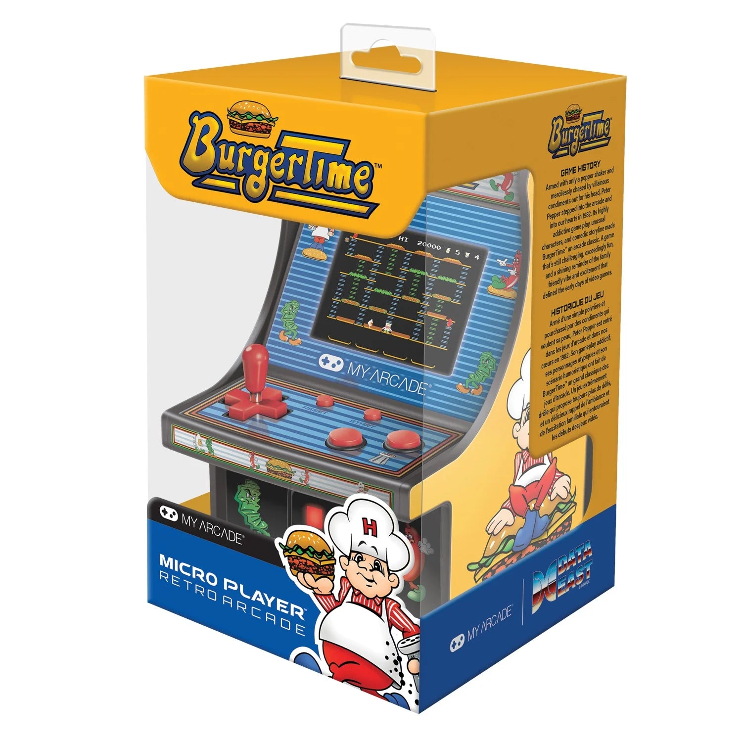 6" Retro Burgertime Micro Arcade