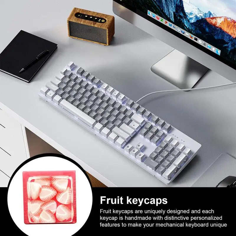 Cute Keycaps for Mechanical Keyboard Cute Keycaps Candy Fruit Keycaps Decorative Computer Accessories Fruit Key Caps Enhance