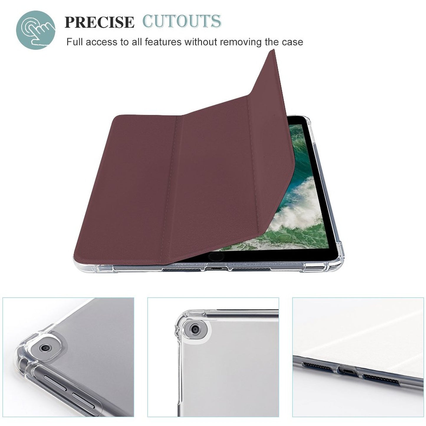 Tablet Case with Pencil Holder – Mulled Wine