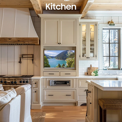 Smart RV TV, 24 Inch Android TV with Built-In DVD Player, 12 Volt TV for RV Camper, 1080P FHD, APP Store, Wifi Bluetooth, 2 HDMI & 2 USB, AC/DC Powered (Limo Series)