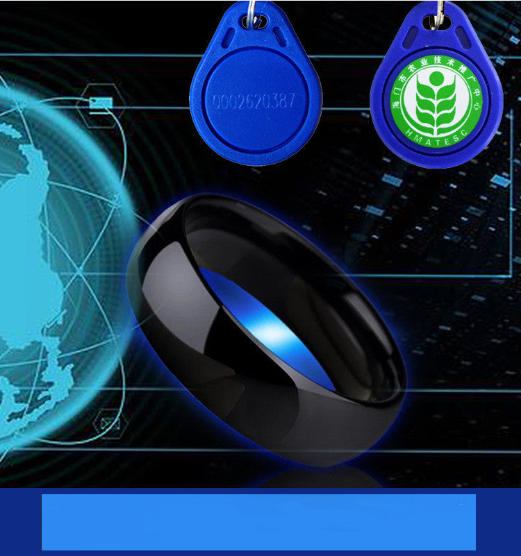 High-Tech Ceramic Smart Ring - Advanced Wearable Technology with Premium Design