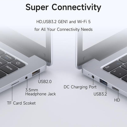 14.1 Intel Celeron N3350 Windows 10 192GB SSD 6GB RAM Windows 10 320GB SSD Expand Intel Celeron 2K TN 5G Wifi USB3.2 TF Card Laptop Cpu
