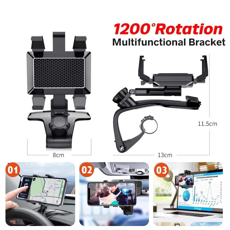360° Universal Dashboard Mount Holder Car Stand for Mobile Cell Phone GPS